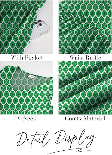 Women’s Summer V-Neck Casual Dress – 2025 Swimsuit Cover Up & Beachwear