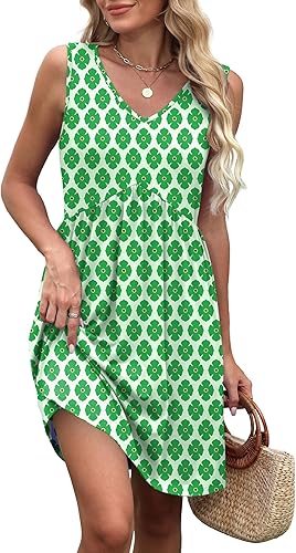 Women’s Summer V-Neck Casual Dress – 2025 Swimsuit Cover Up & Beachwear
